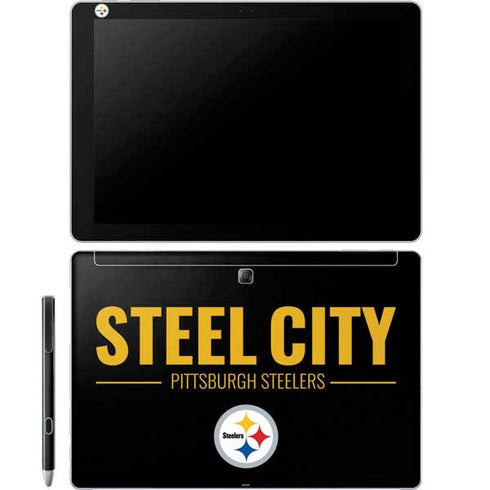 NFL Pittsburgh Steelers Team Motto Galaxy Book 12in Skin
